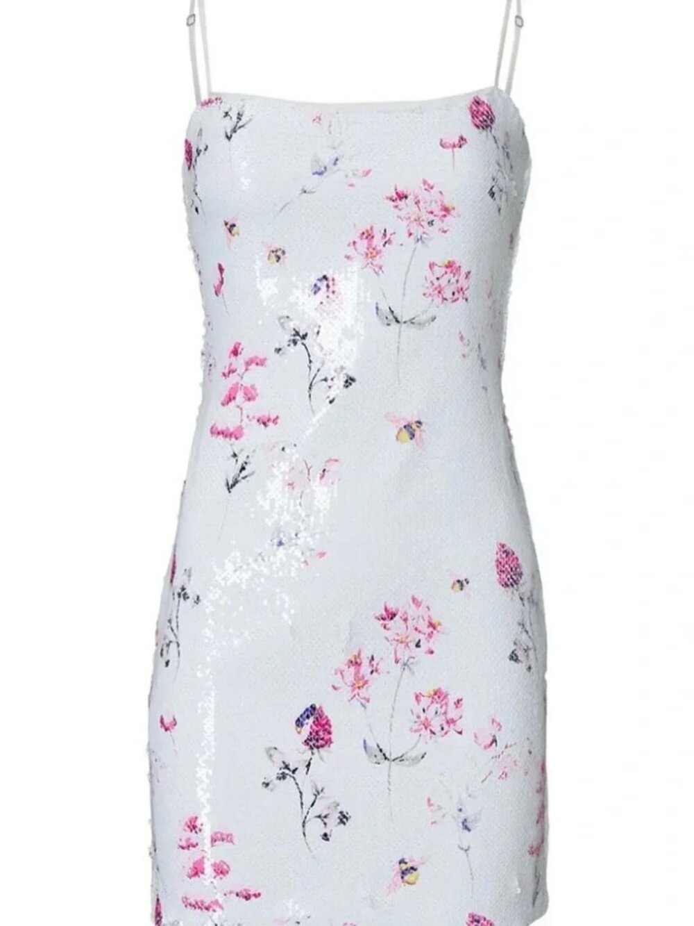 Likely White Floral Sequin Reese Dress